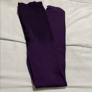 Women's Purple Opaque Tights - Hosiery